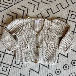 Zara Shaker Knit Cardigan Sz 2-3
